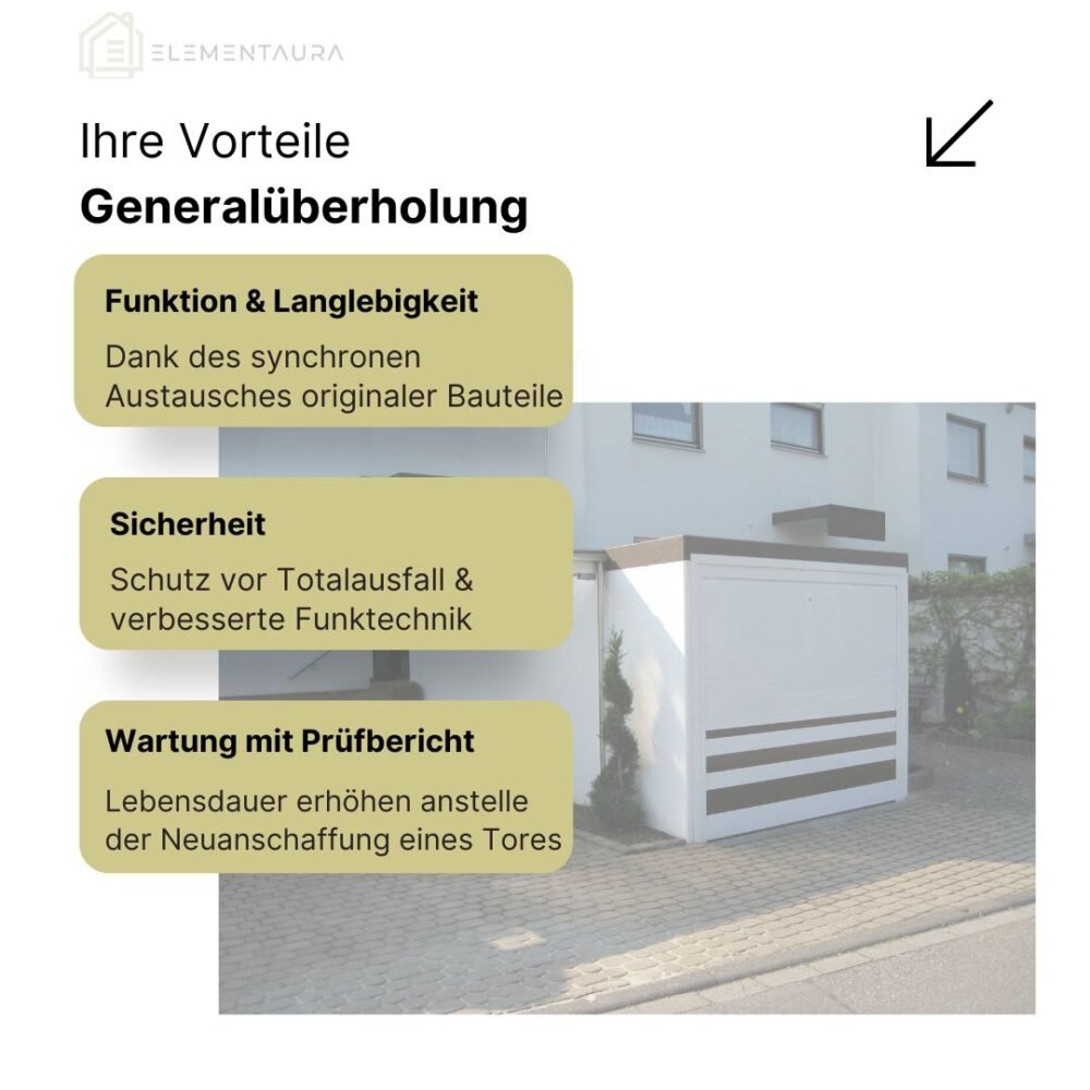 Bundle Generalüberholung bis 3,2 m Breite Feldmann Garagentore – Bild 2