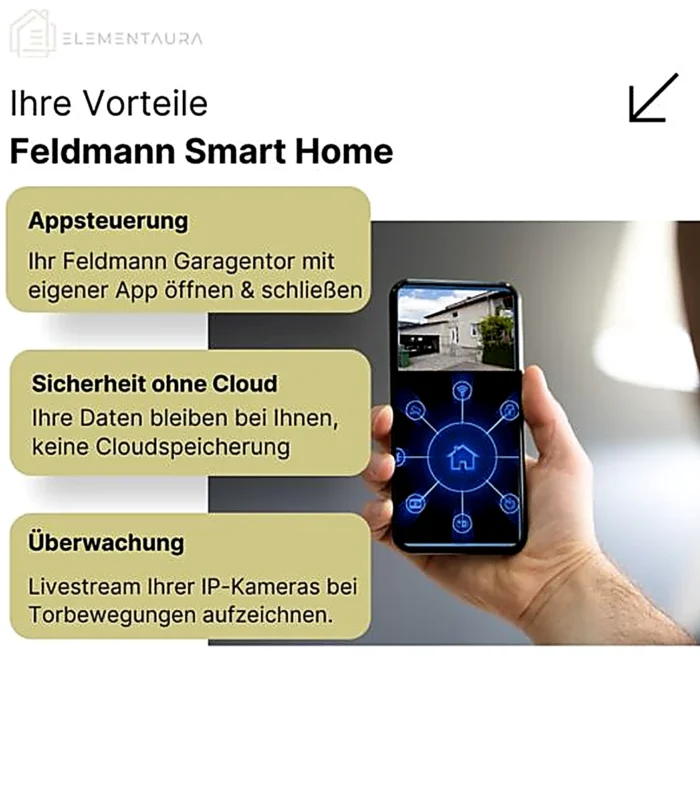 Smart Home Lösung für Feldmann Garagentore